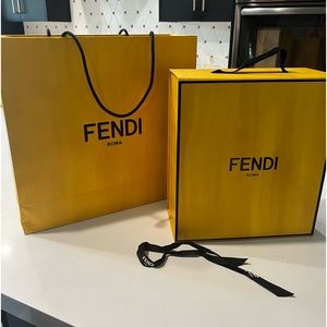 FENDI  Handbag/shoe box and shopping bag